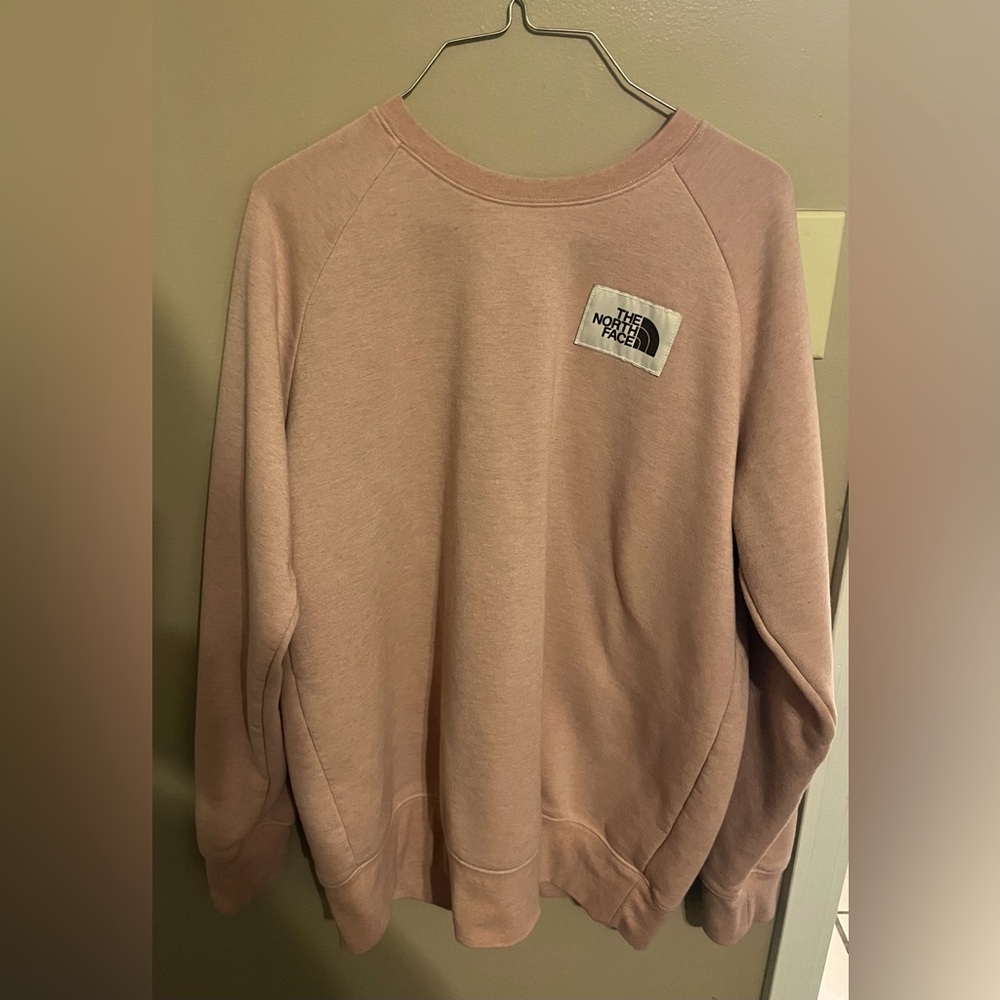North Face Pink Womens Sweatshirt Large